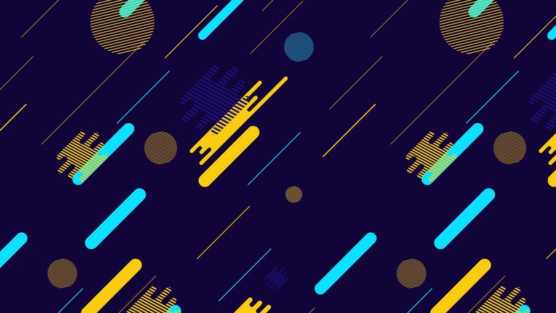 blue background, abstract, lines, circle, yellow