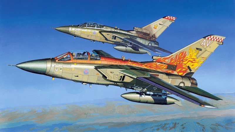 military, aircraft, military aircraft, vehicle, artwork, Panavia Tornado GR4