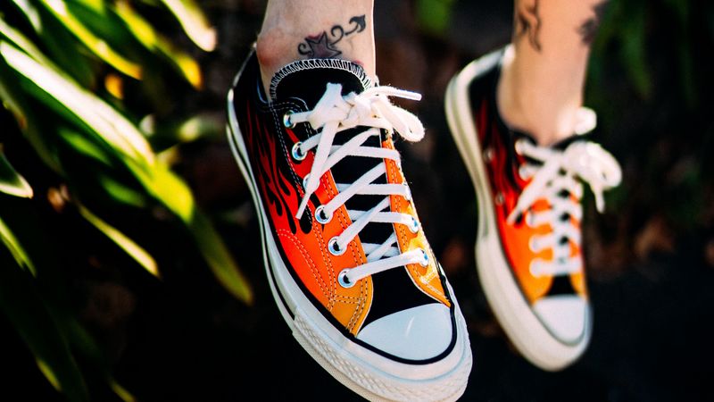 sneakers, legs, tattoo, 4k