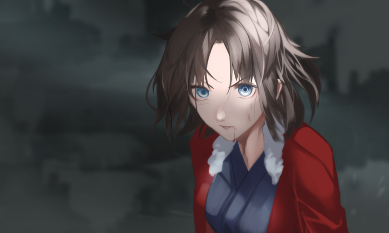anime girls, anime, aonogura39, Ryougi Shiki, Kara no Kyoukai