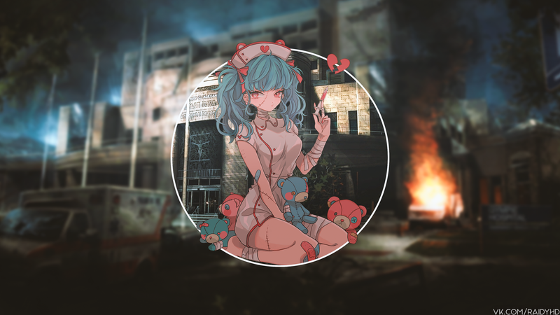 anime girls, anime, picture-in-picture
