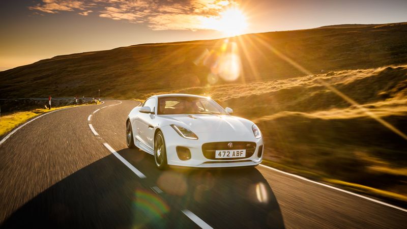 jaguar f-type, jaguar, sports car, supercar, sunlight, 4k