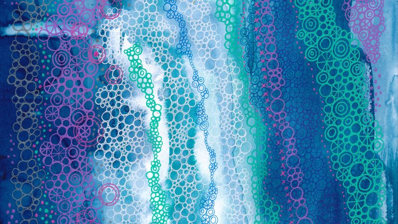 patterns, abstraction, watercolor, circles, lines, colorful, 4k