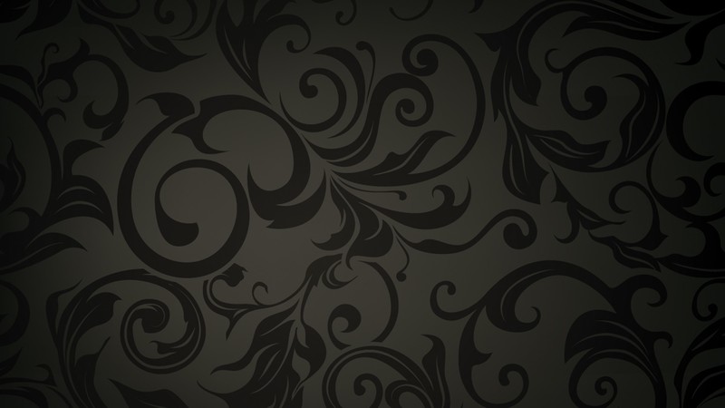 floral, vector, pattern, dark background