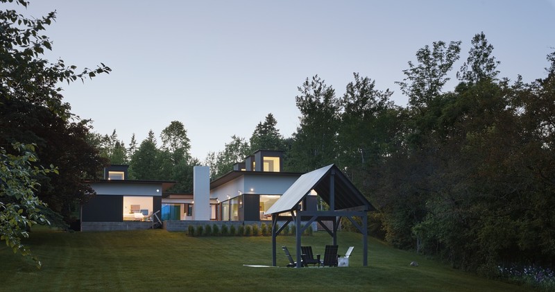 house, modern, playground