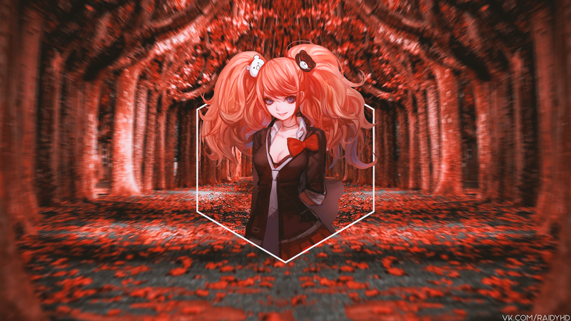 anime girls, anime, picture-in-picture, Enoshima Junko