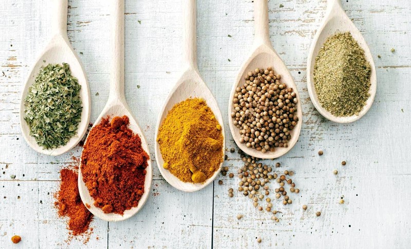spoon, food, colorful, spices, paprika (spice)