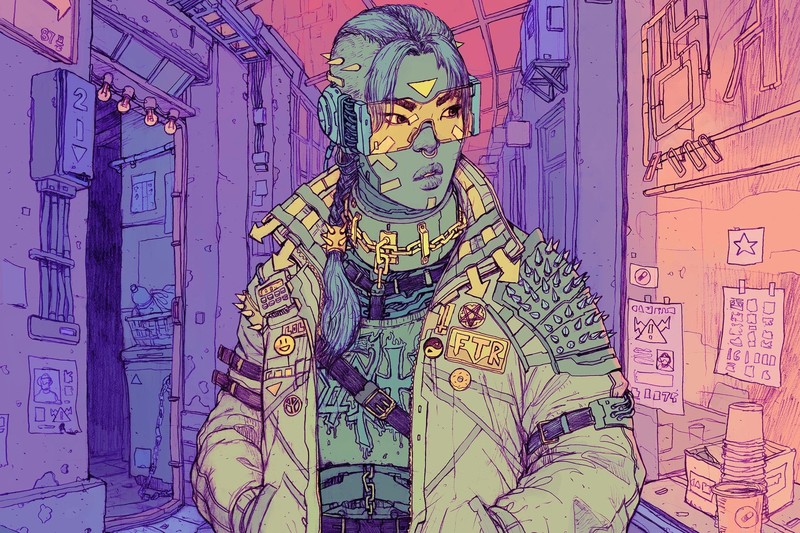 artwork, cyberpunk, science fiction, futuristic