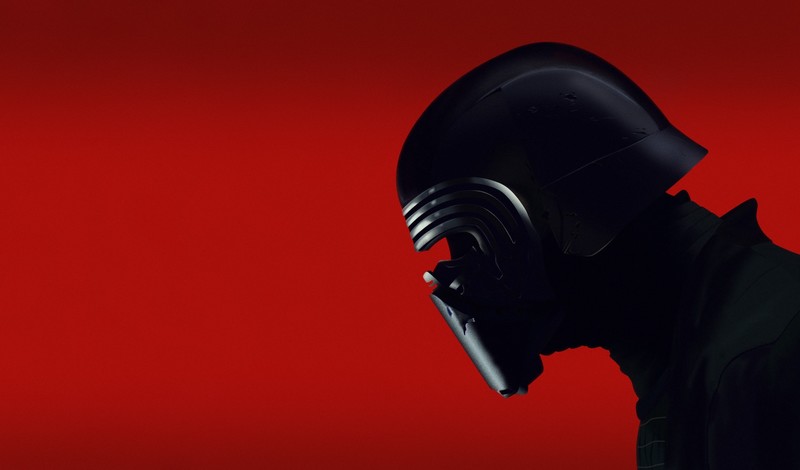 Star Wars, Kylo Ren, red background, Star Wars Villains, helmet