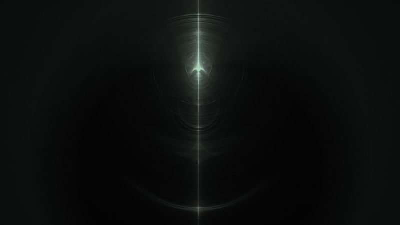 ray, dark, fractal, abstraction, 4k