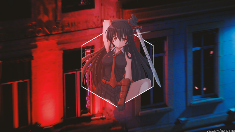 anime, anime girls, picture-in-picture, Akame, Akame ga Kill!