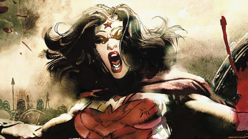 fantasy girl, fantasy art, Wonder Woman, artwork