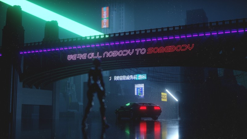 futuristic, car, vehicle, DeLorean, dark, digital art, cyberpunk