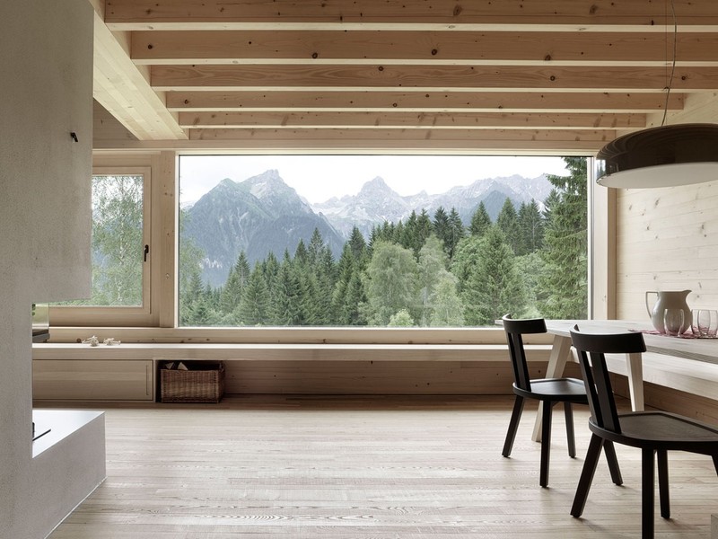 window, interior, landscape, chair
