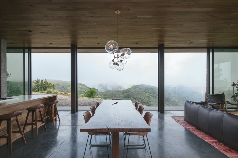 interior, table, chair, mist