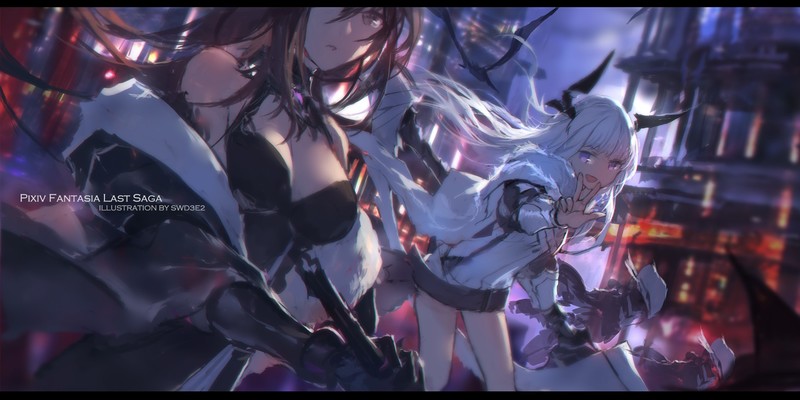 anime girls, anime, Pixiv Fantasia, swd3e2, fantasy girl