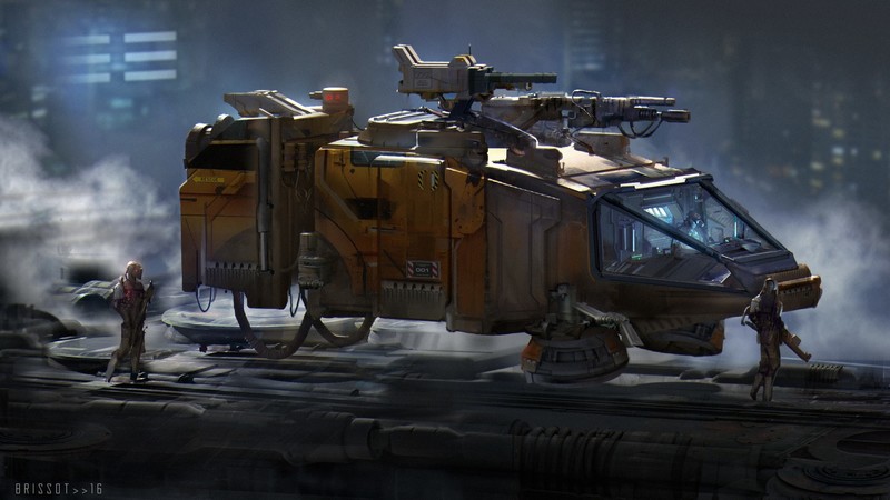 artwork, spaceship, futuristic, transport