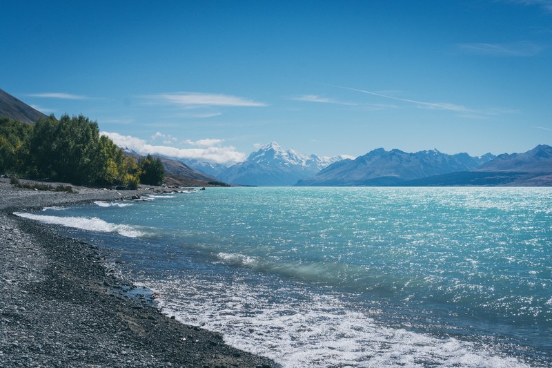 landscape, nature, Lake Pukaki, lake, mountains