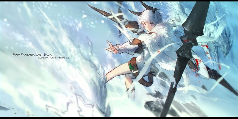 anime girls, anime, Pixiv Fantasia, swd3e2, doodle