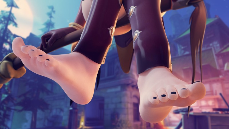 feet, legs, painted nails