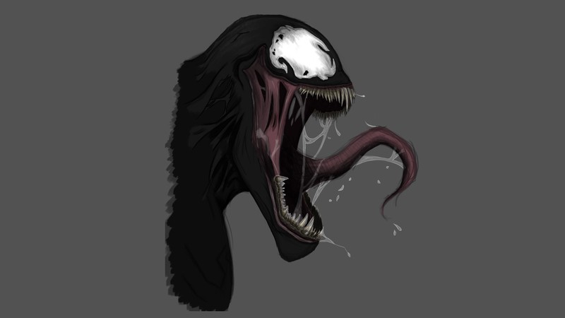 Venom, Marvel Heroes, Marvel Super Heroes, Marvel Comics, drawing, digital