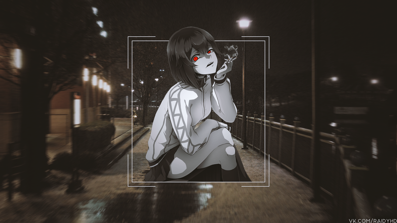 anime girls, anime, picture-in-picture