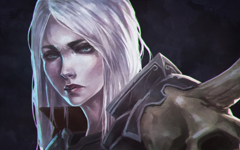 artwork, fantasy art, fantasy girl, Necromancer, Diablo III