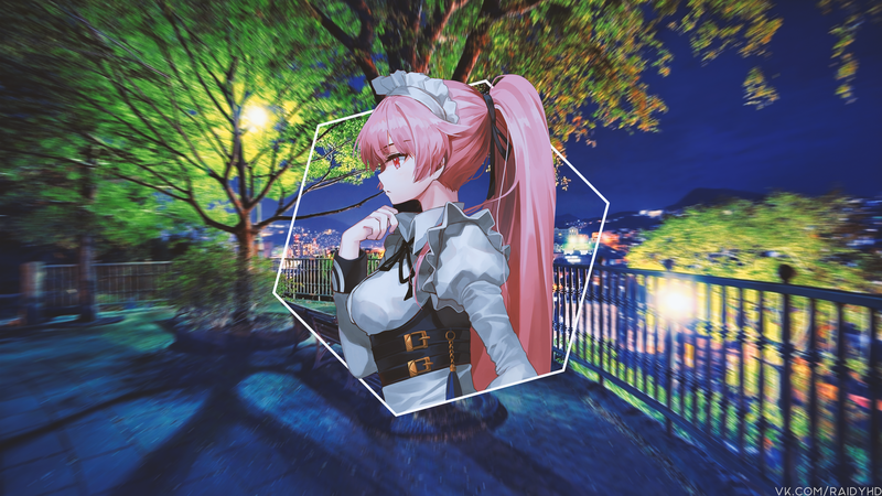 anime, anime girls, picture-in-picture