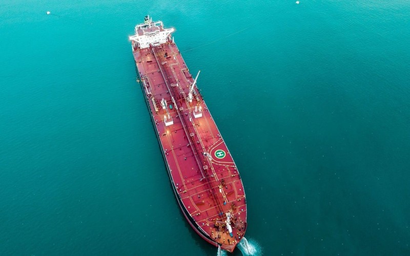ship, sea, oil tanker