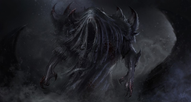 fantasy art, dark fantasy, creature, artwork