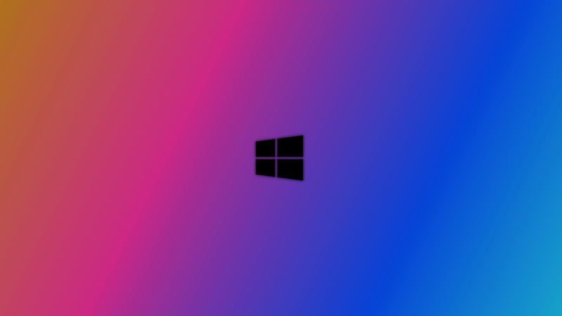 Windows 10, blurred, colorful, logo, abstract