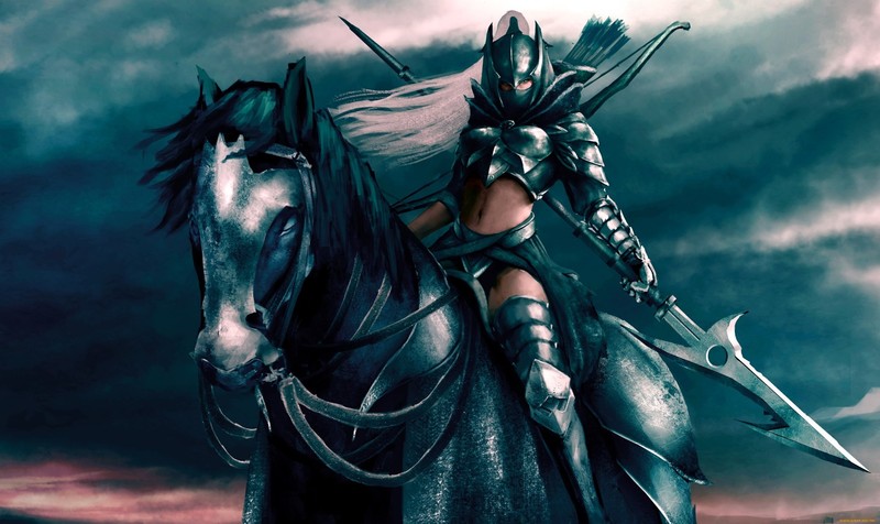 horse, artwork, fantasy art, fantasy girl