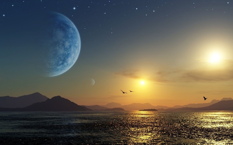 space, planet, science fiction