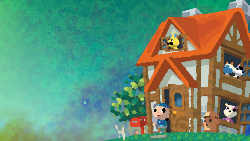 Animal Crossing, game art, house, Male
