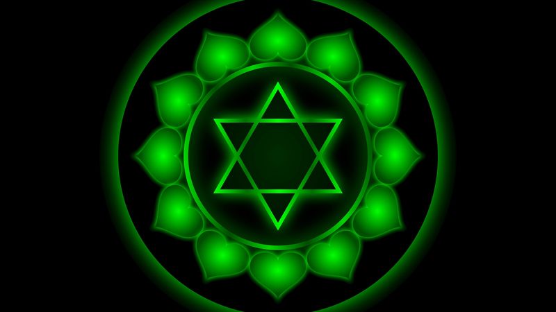 chakra, heart, sign, symbol, 4k