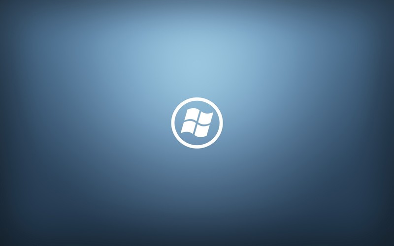 Microsoft Windows, digital art, blue background, simple background