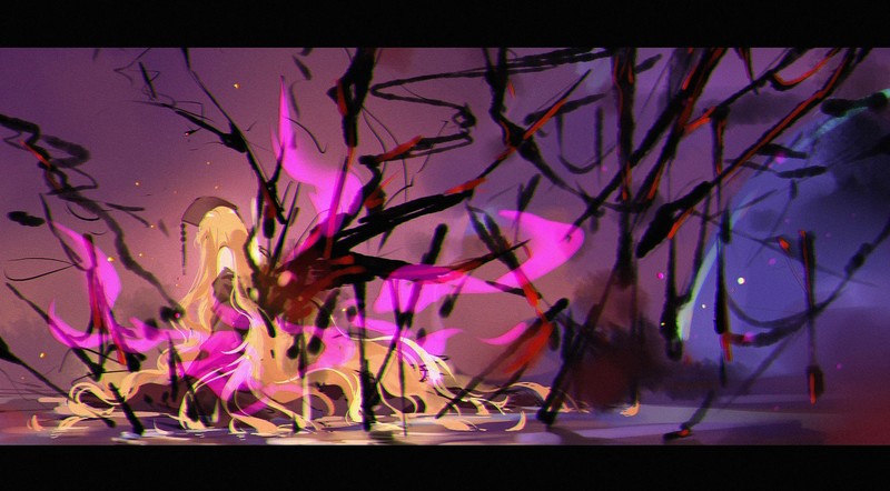 anime girls, anime, Touhou, Junko (Touhou)