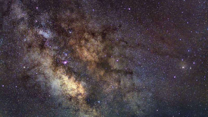 nebula, stars, galaxy, space, glow, 4k
