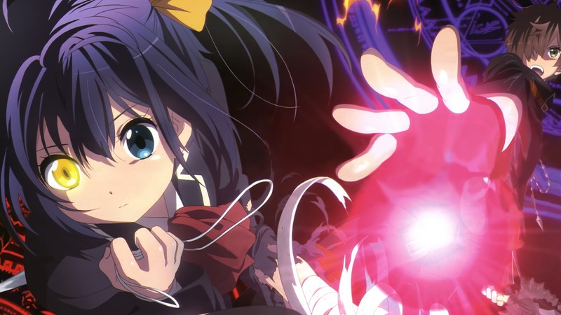 anime, anime girls, Chuunibyou demo Koi ga Shitai!, school uniform, Takanashi Rikka, artwork, white skin