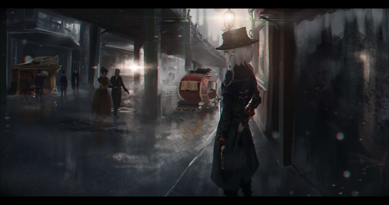 anime, anime girls, city, street, hat, urban