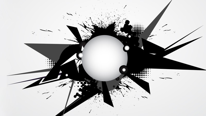abstract, 3D Abstract, vector, simple background, digital art, white background, circle, monochrome, shapes