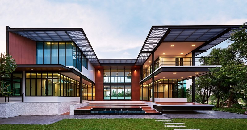 house, mansions, modern, architecture