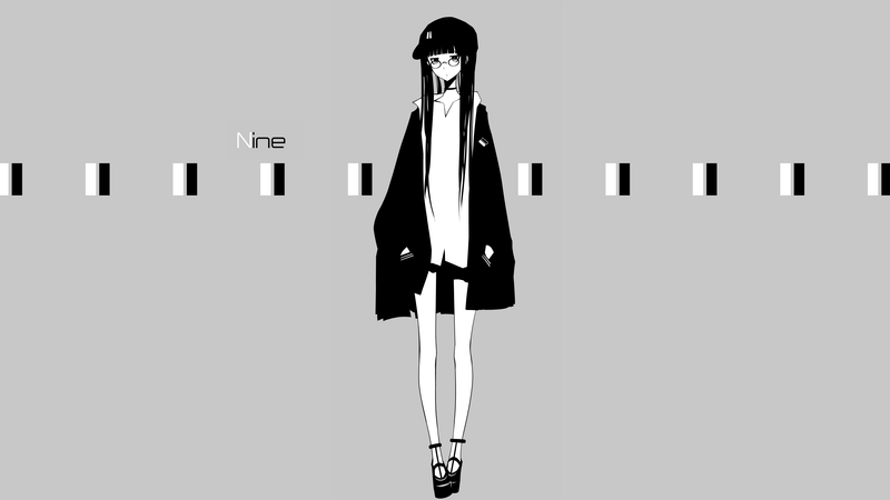 anime girls, original characters, simple background, long hair, hat, skirt, jacket, collar, shirt, anime