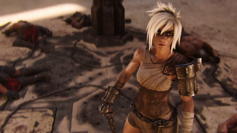 Riven (League of Legends), League of Legends, PC gaming, blonde