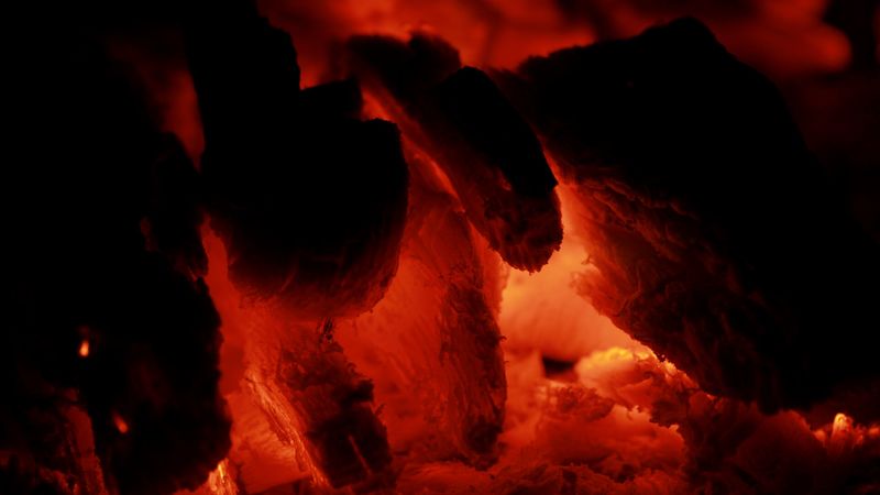 embers, ash, fire, bonfire, smoldering, 4k