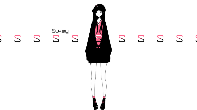 anime girls, simple background, original characters, long hair, skirt, hat, shirt, jacket, anime, white background