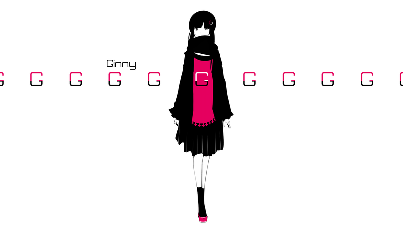 anime girls, simple background, original characters, long hair, skirt, scarf, shirt, jacket, anime, white background