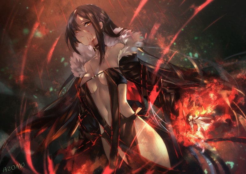 anime girls, anime, Fate/Grand Order, Yu Miaoyi (Fate), azomo