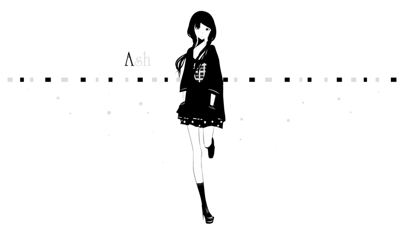 anime girls, original characters, simple background, skirt, twintails, long hair, jacket, anime, white background