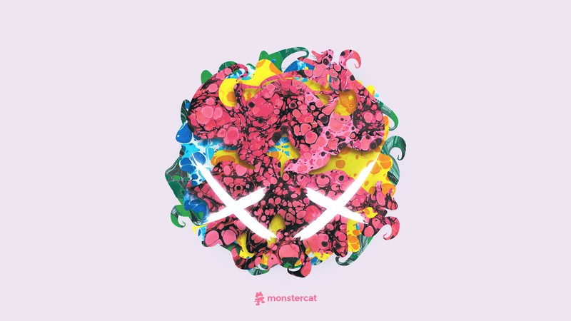 Monstercat, Modestep, electronic, dubstep, simple background, abstract, artwork